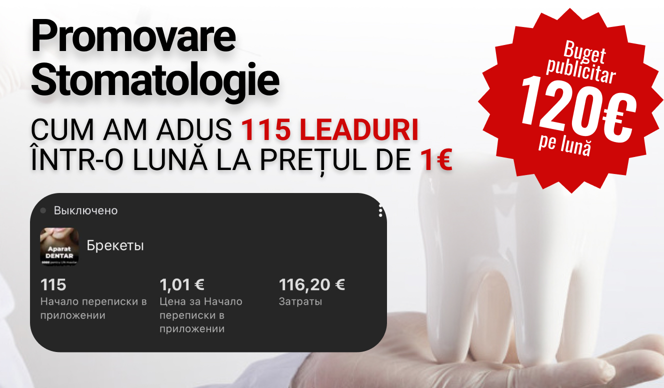 Caz de succes în promovarea unei clinici stomatologice din Chișinău